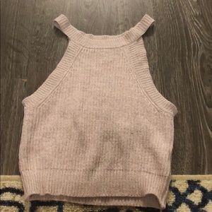 Forever 21 light pink sweater tank top